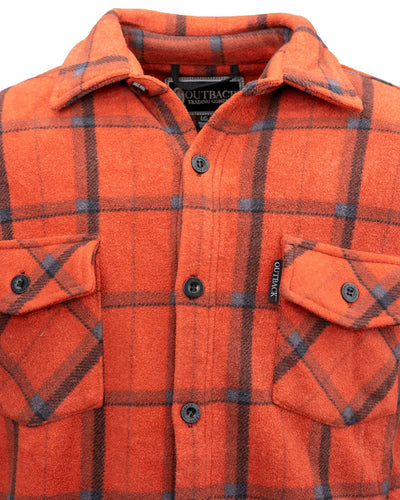Outback Trading Men's Chad Button Down Fleece Big Shirt