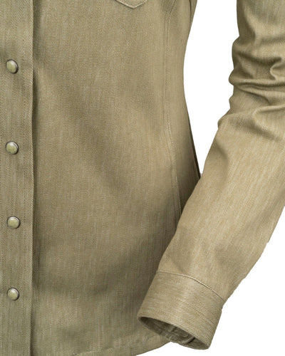 Outback Trading Women's Kat Top - Olive Green