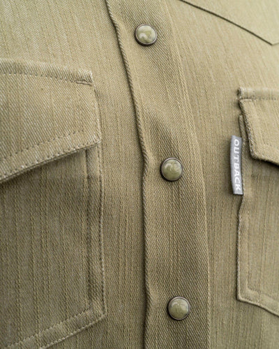 Outback Trading Women's Kat Top - Olive Green