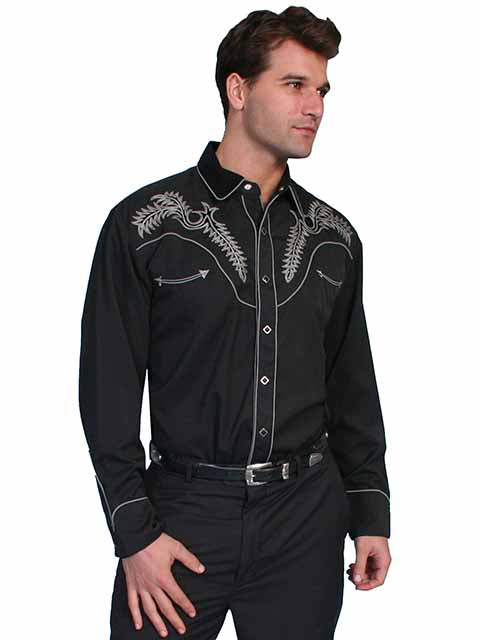 Scully Men's Classic Boot Stitch Western Shirt