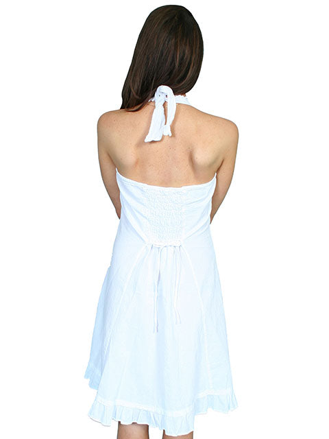 Scully Women's White Halter Dress - Centerville Western Store Scully Women's White Halter Dress - Centerville Western Store