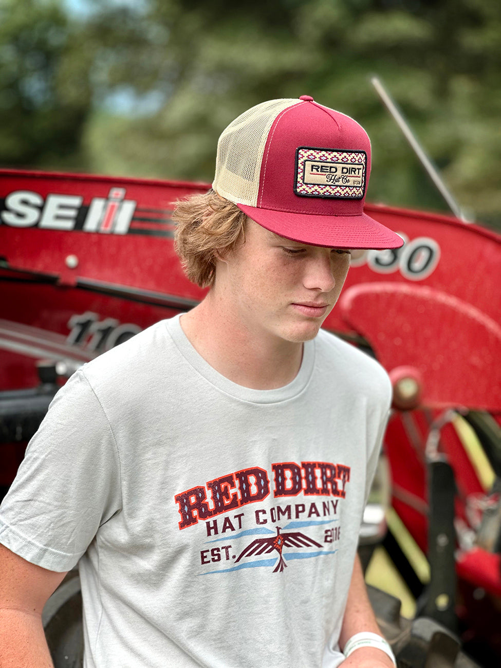 Red Dirt Hat "Saddle Up" Burgundy Hat