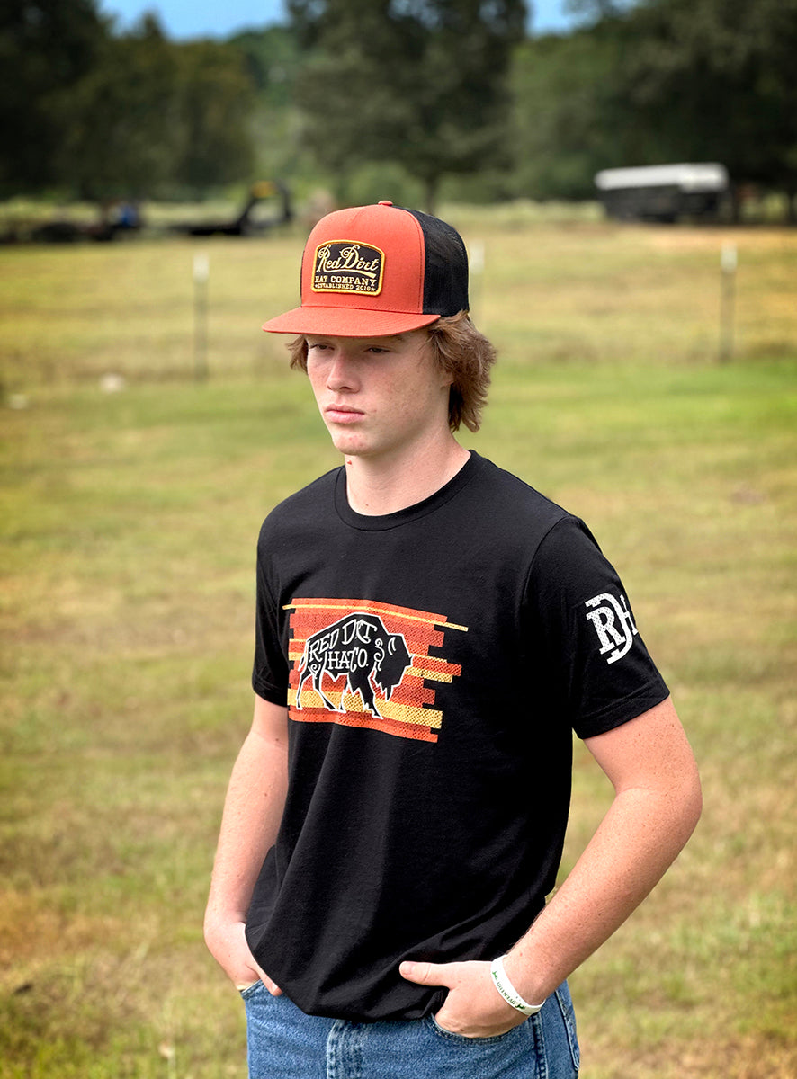 Red Dirt Hat "Guitar" Orange Hat