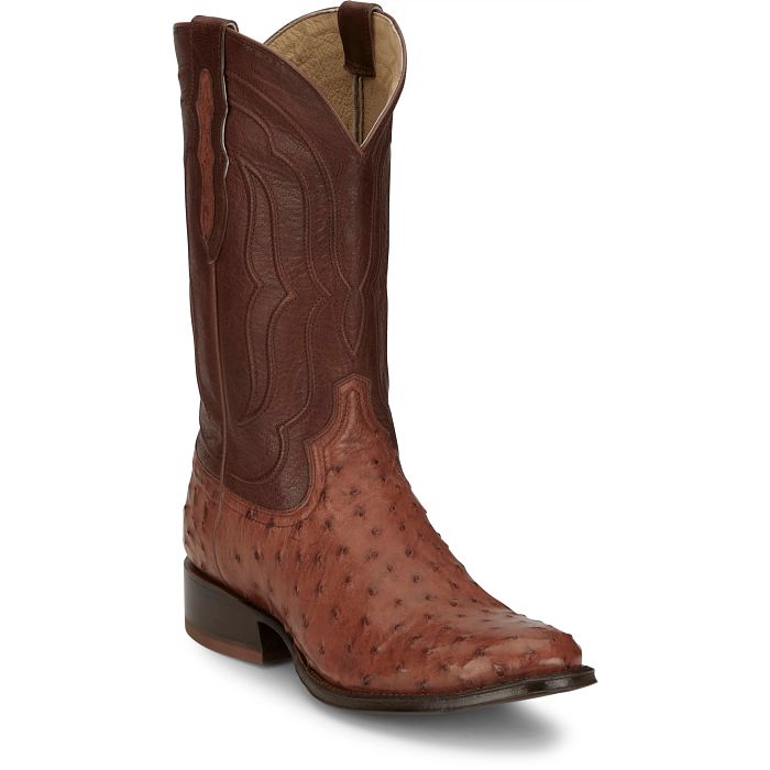 Tony Lama Men's Canonero 12" Full Quill Ostrich Western Boot