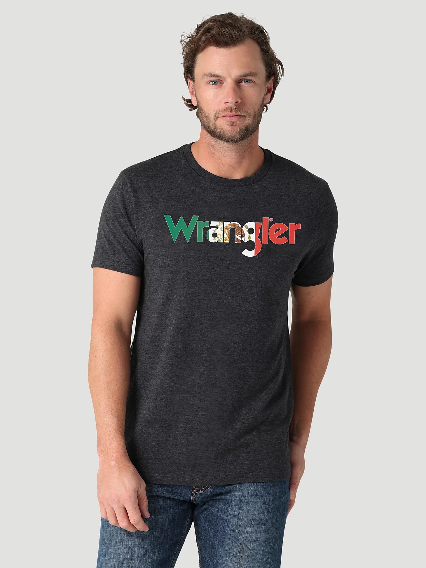 Wrangler Men's Mexico Flag Kabel T-Shirt