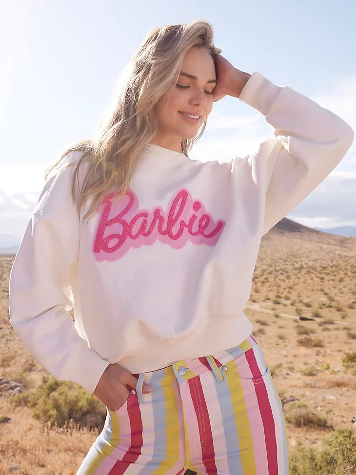 Wrangler Women s Barbie Relaxed Logo Sweatshirt Centerville