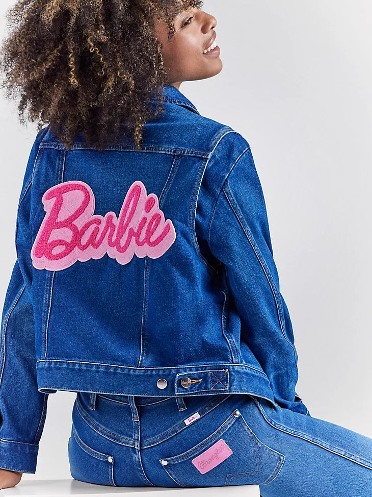 Wrangler Women's Barbie Zip Front Denim Jacket
