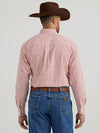 Wrangler Men's Fiesta Red Diamond Print Shirt