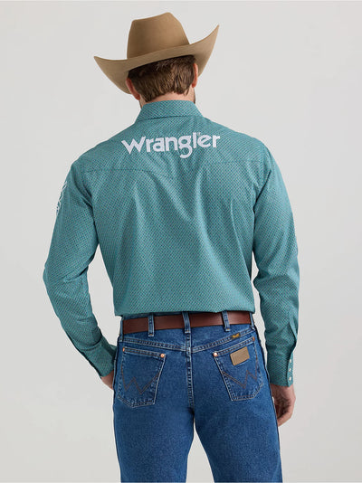 Wrangler Men's Logo Western Shirt