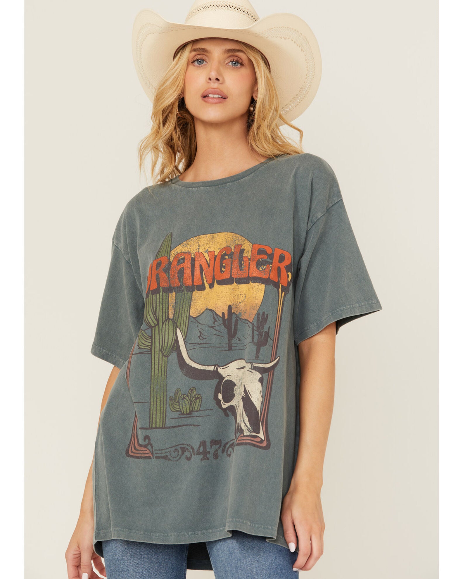 Wrangler Women's Desert Logo Cactus Tee