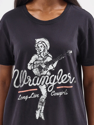 Wrangler Women's Long Live Cowgirls Tee