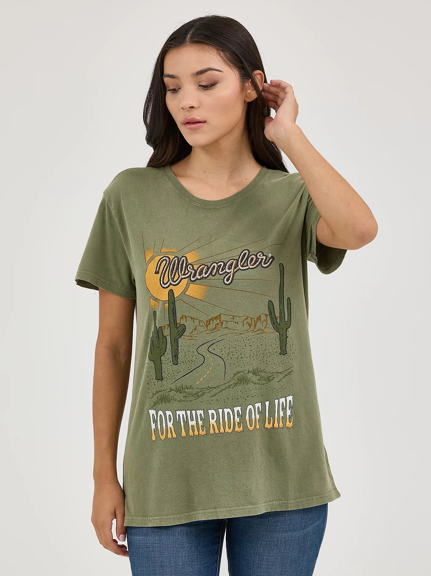 Wrangler Women's Western Graphic Boyfriend Tee