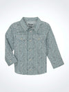 Wrangler Boy's Print Western Snap Shirt