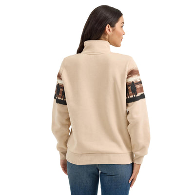 Wrangler Women's 1/4 Zip Retro Sweatshirt