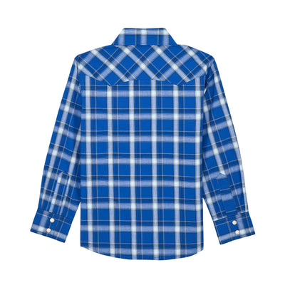 Wrangler Boy's Plaid Western Shirt