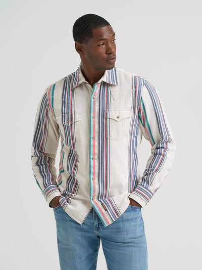 Wrangler Men's Retro Premium Stripe Shirt