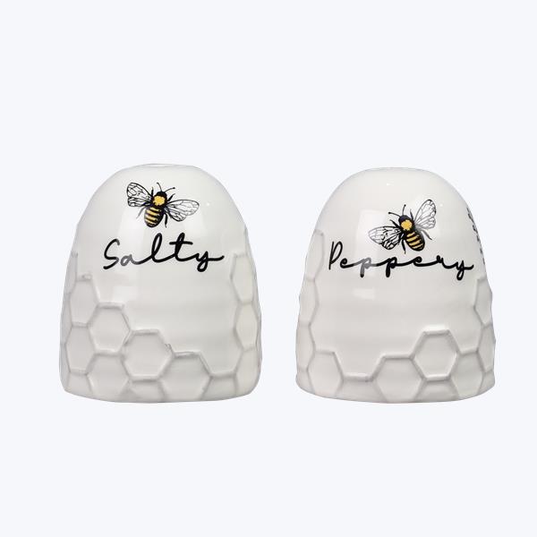 Young's Honey Bee Ceramic Salt & Pepper Set