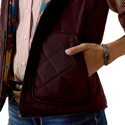 Ariat Women's Lakeside Southwest 2.0 Reversible Insulated Vest