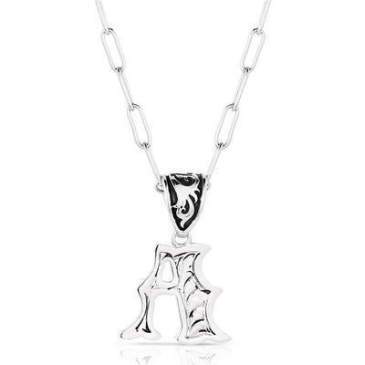 Montana Silversmith Western Initial Necklace - A