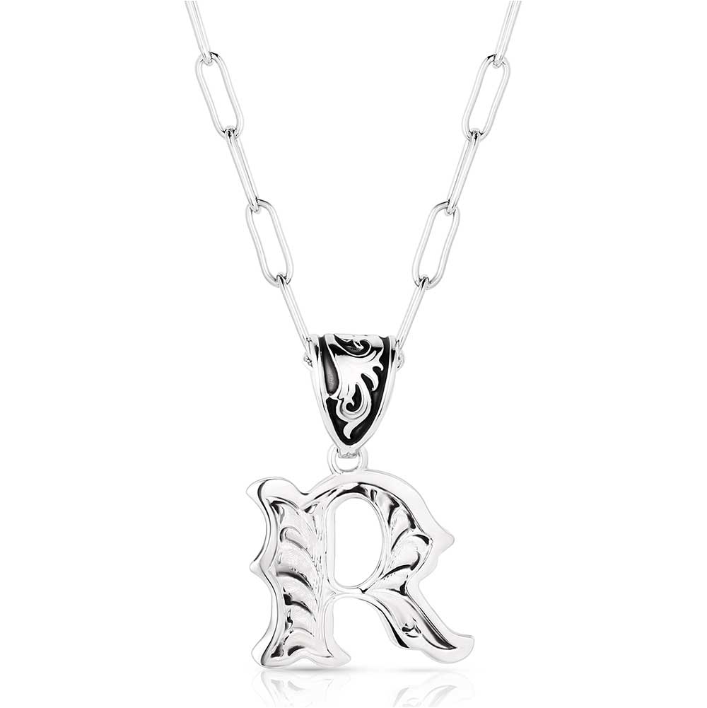 Montana Silversmith Western Initial Necklace - R