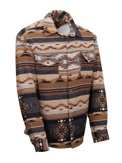 Outback Trading Men's Benson Shirt Jacket - Black/Brown