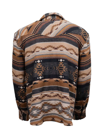 Outback Trading Men's Benson Shirt Jacket - Black/Brown