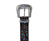 Myra Bag Turquoise Hand-Tooled Leather Belt