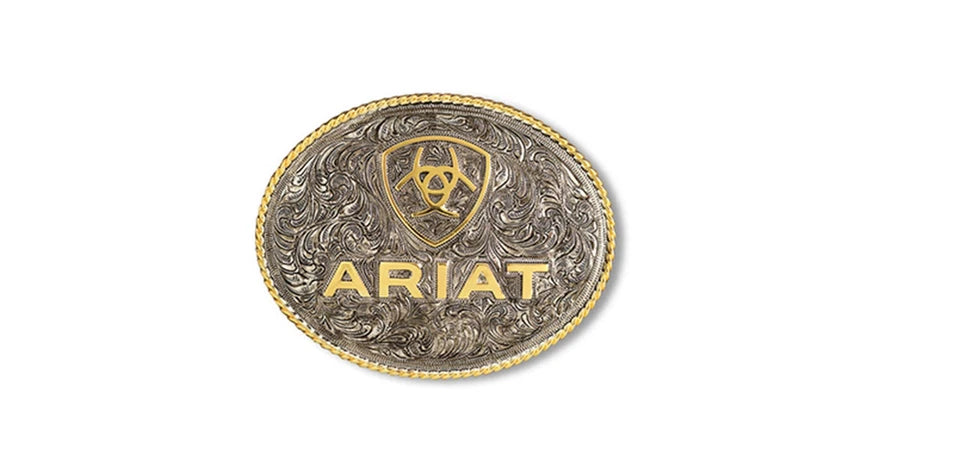 Ariat Large Oval Rope Edge Belt Buckle