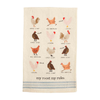 Mud Pie My Roost Farm Animal Towel