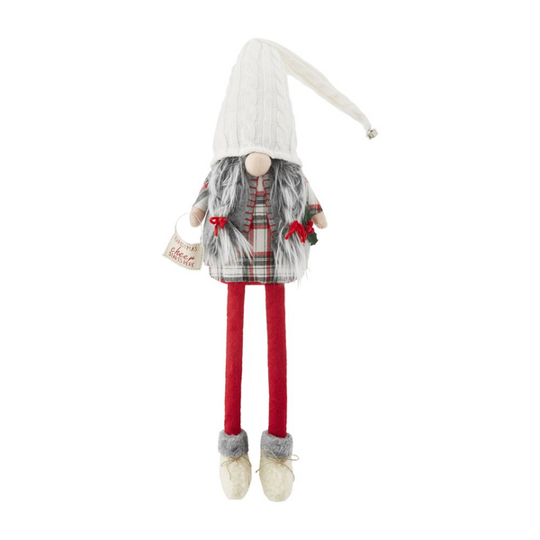 Mud Pie Cheer Christmas Dangle Leg Gnome