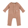 Mud Pie Brown Stripe Baby Bodysuit