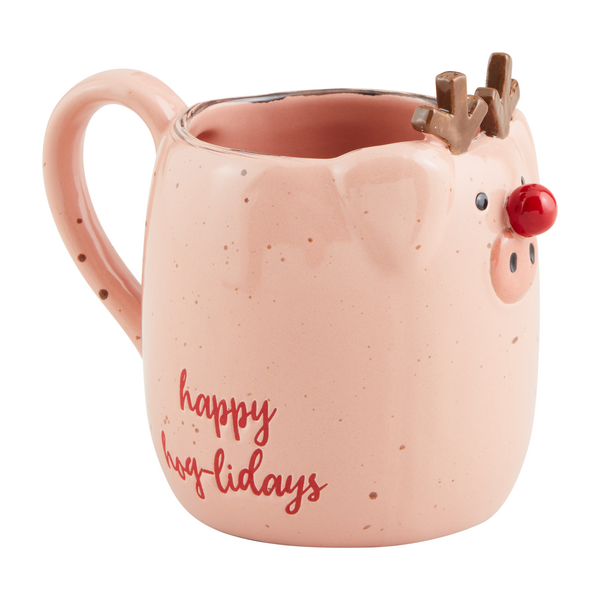 Mud Pie Pig Farm Christmas Mug