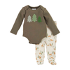 Mud Pie Infants Deer Waffle Outfit