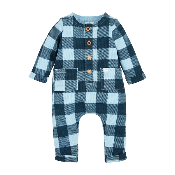 Mud Pie Checked Baby Bodysuit