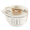 Mud Pie Striped Measuring Bowl Set