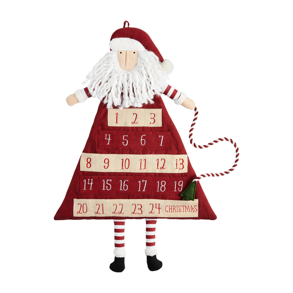 Mud Pie Red Santa Advent Calendar