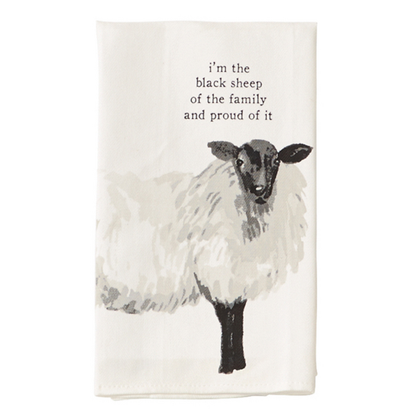 Mud Pie Sheep Farm Dish Towel