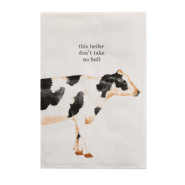 Mud Pie Cow Hand Towel