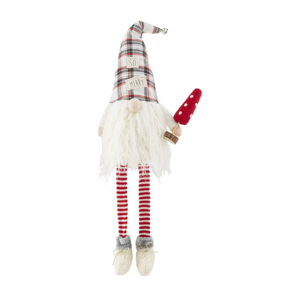 Mud Pie Merry Christmas Dangle Leg Gnome