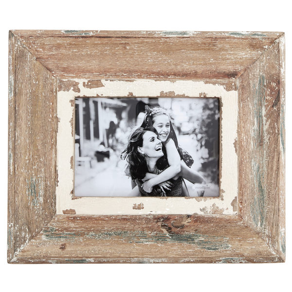 Mud Pie Wood Weathered Picture Frame