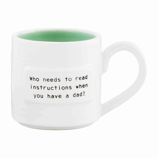 Mud Pie Dad Instructions Coffee Mug