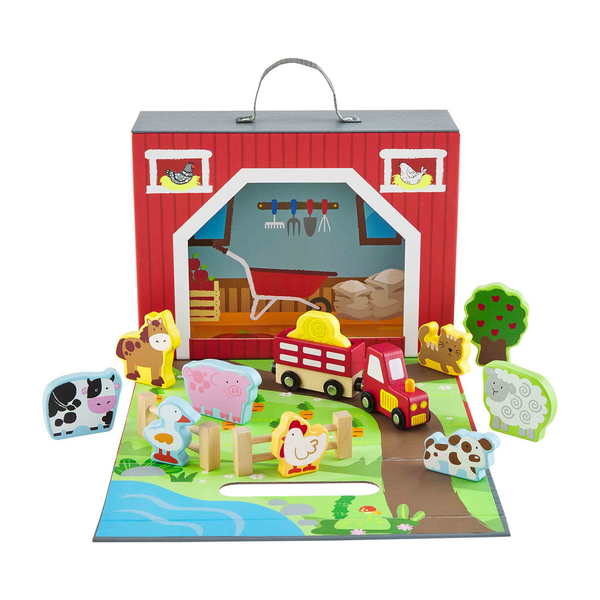 Mud Pie Barnyard Playbox Set