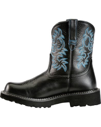 Ariat Womens Fatbaby Black Cowgirl Boots