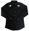 White Horse Men's Embroidered Horse Western Shirt