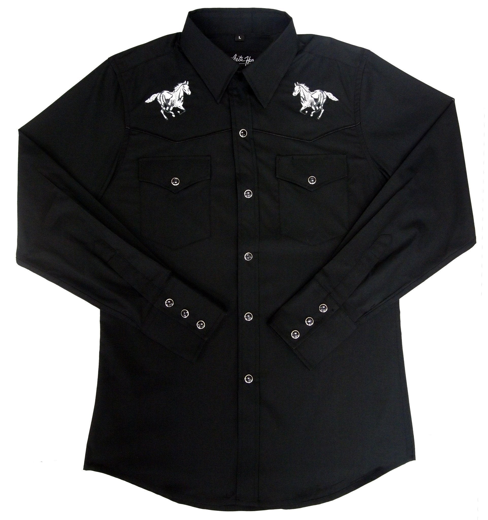 horse dress shirt Men's Horse Print Western Shirt