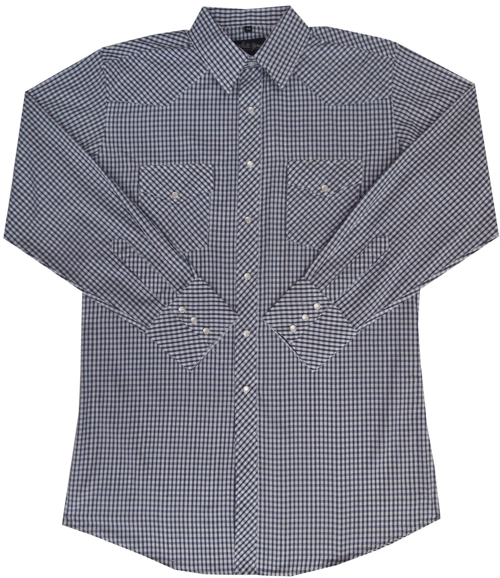 White Horse Mens Plaid Western Shirt