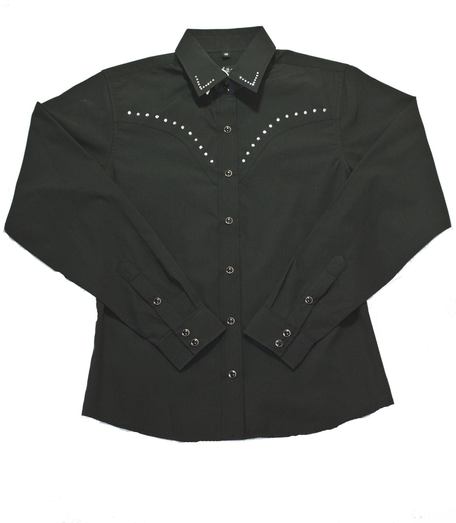 White Horse Womens Rhinstone Western Shirt White Horse Womens Rhinstone Western Shirt