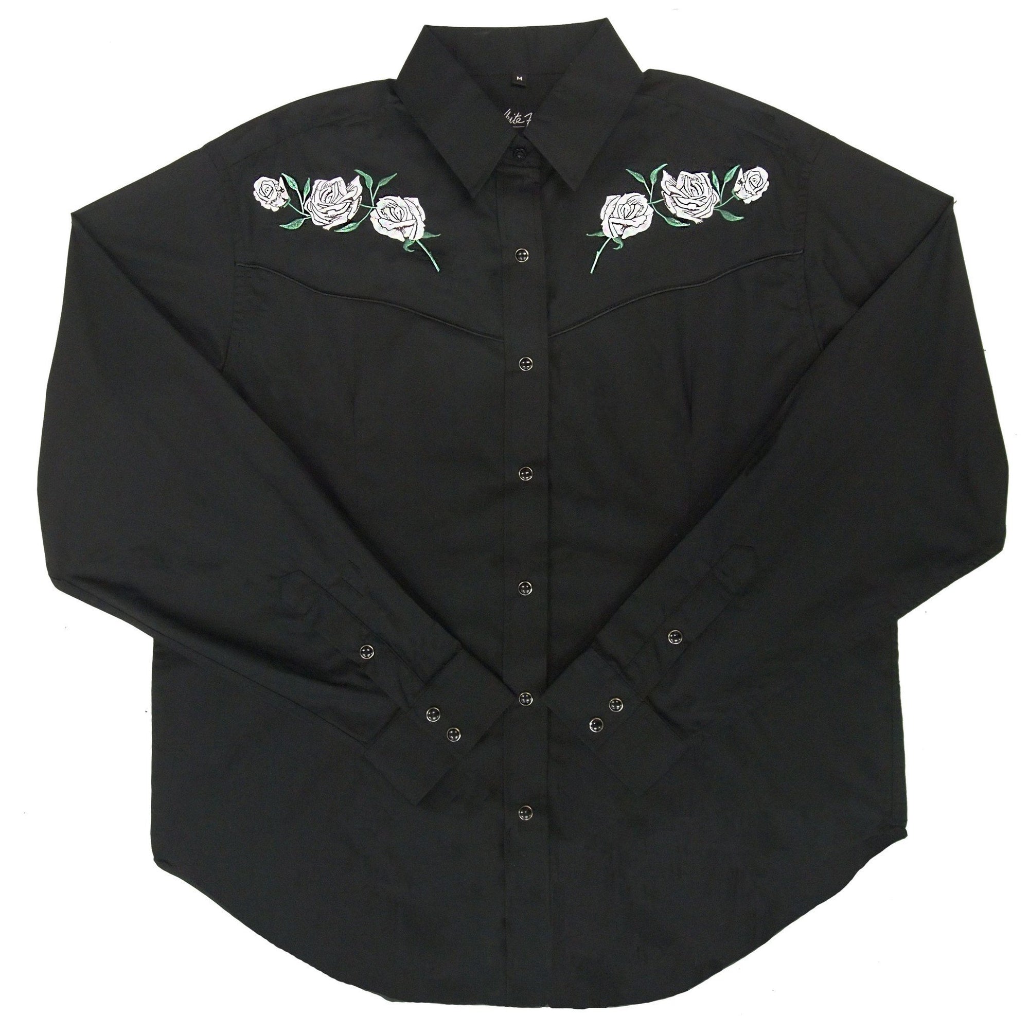 White Horse Womens White Rose Western Shirt White Horse Womens White Rose Western Shirt