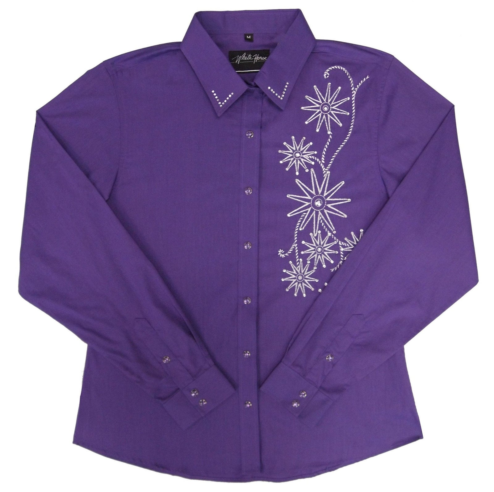 Purple western shirt on sale ladies