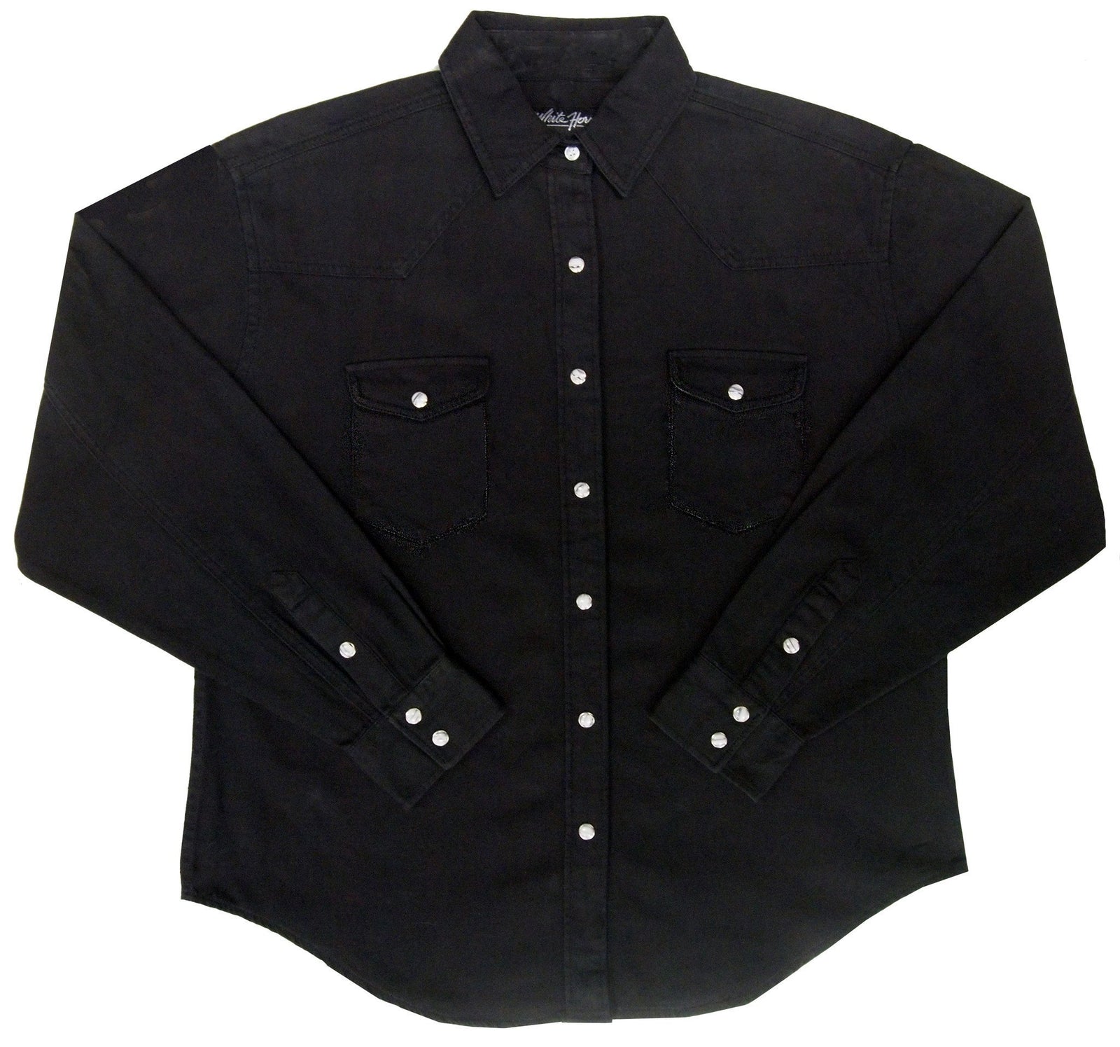 White Horse Womens Denim Western Shirt